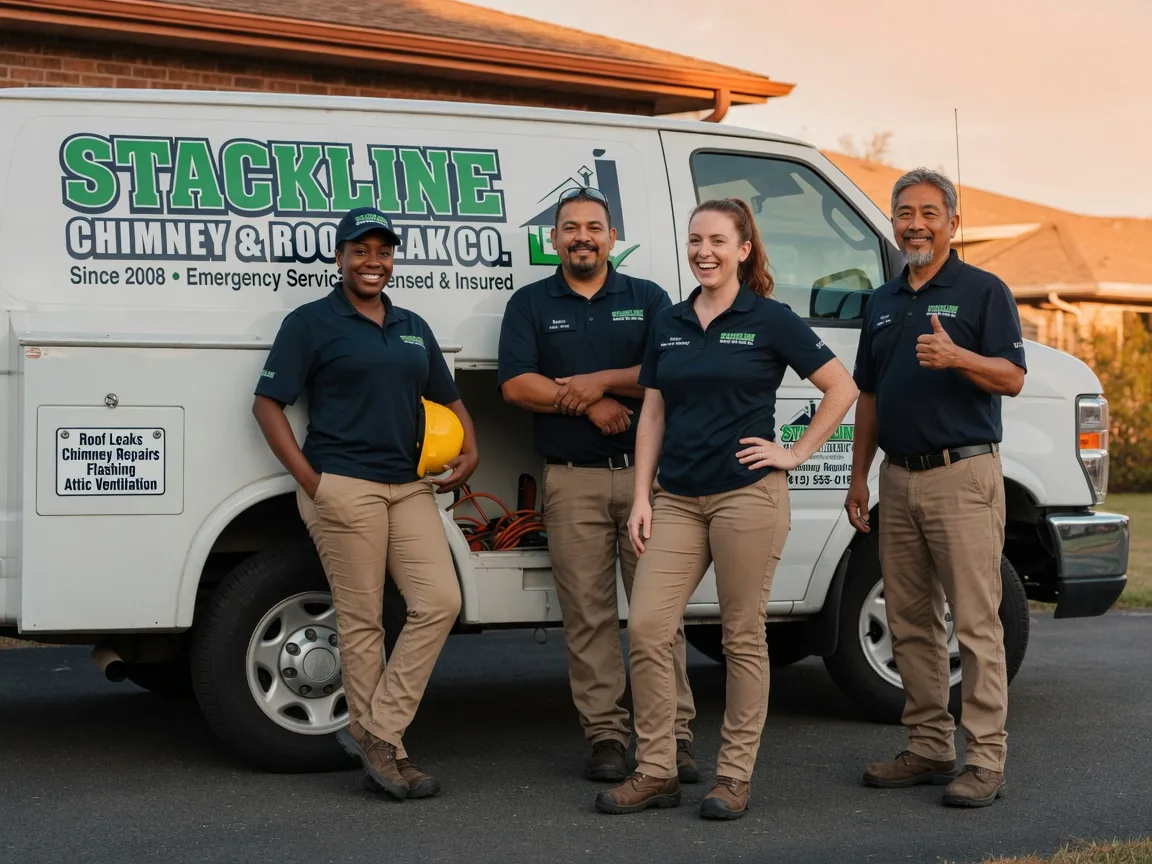 Chimney flashing repair company in Wortham, TX